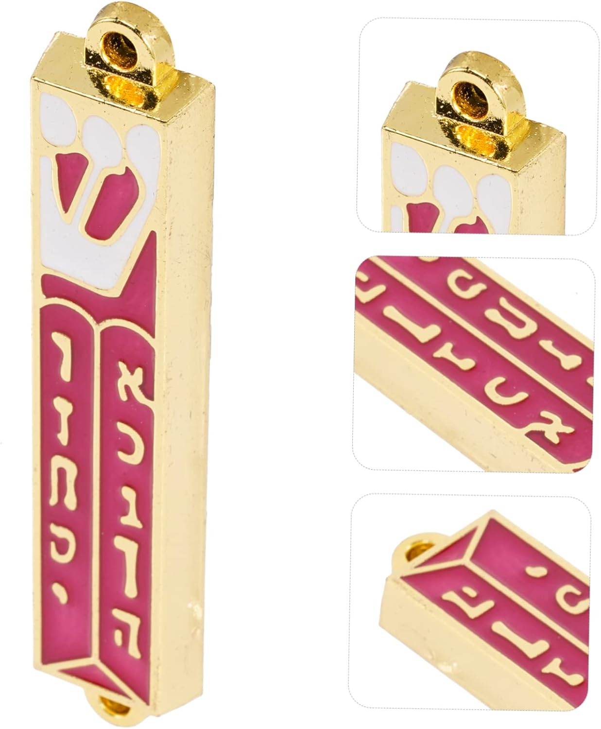 Retro Metal Mezuzah Plaque Decorative Blessing for Door Home Decor