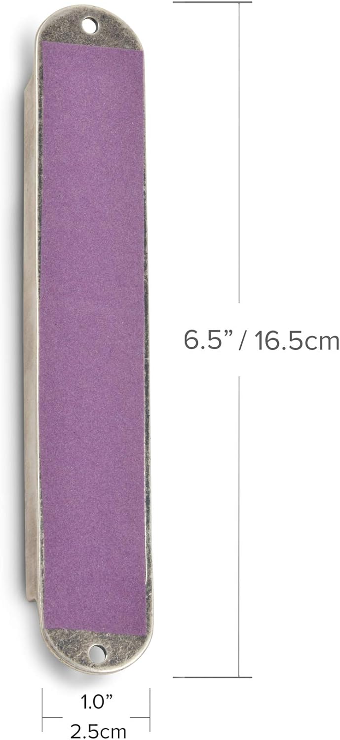 AJDesign Iris Collection Handcrafted Pewter Enamel Beaded Mezuzah Case Blue Flowers