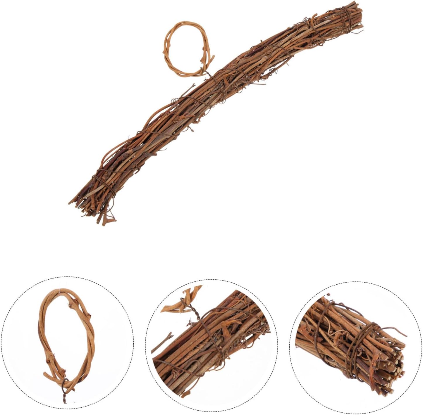 Luxshiny DIY Rattan Wreath Hanging Ring