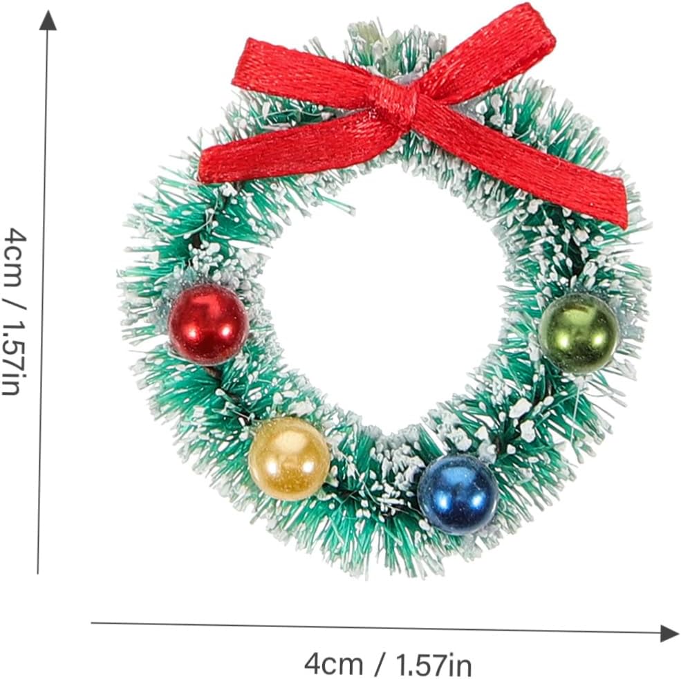 10pcs Christmas Wreath for Front Door and Window Hanging