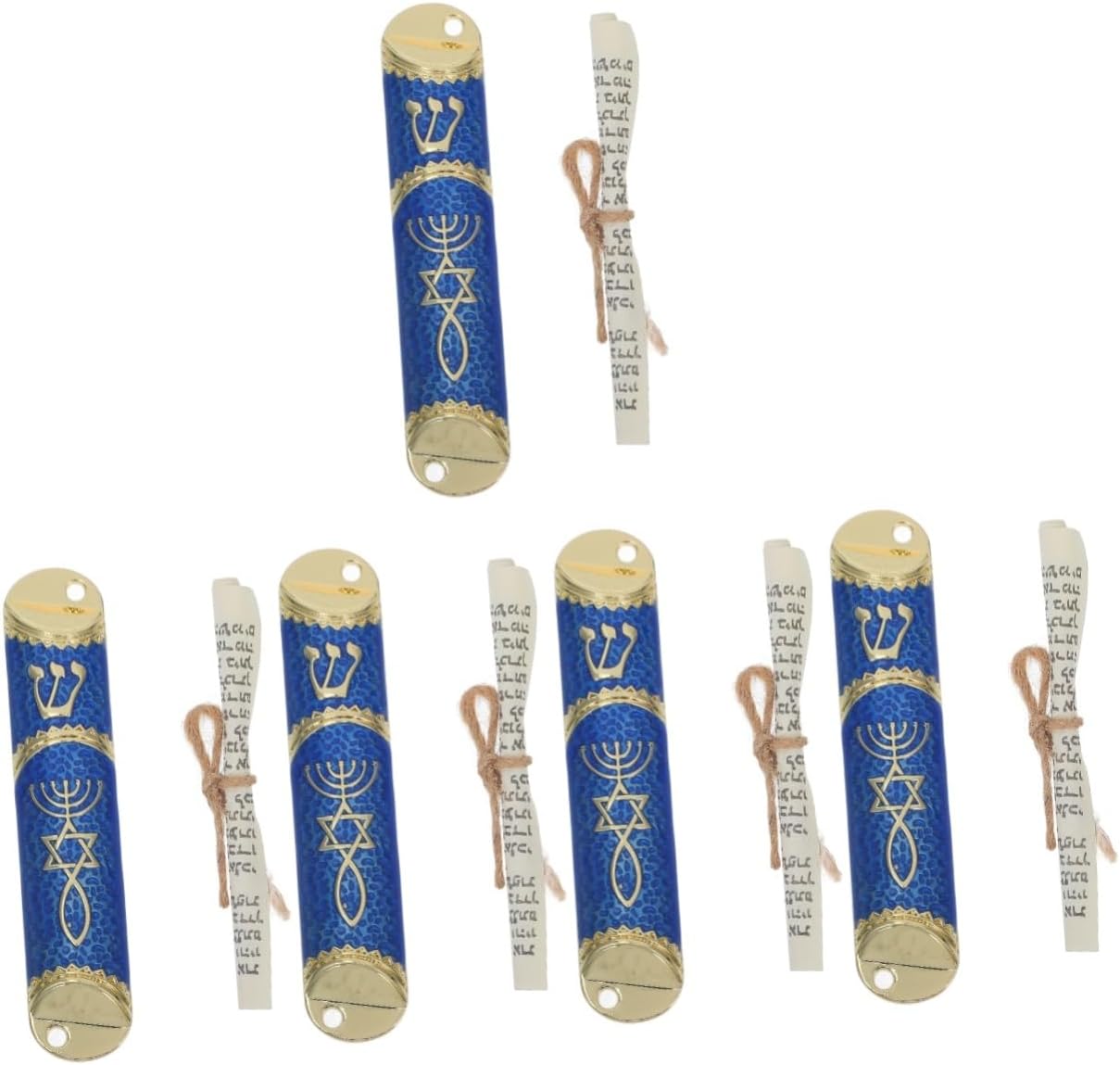 5pcs Jewish Mezuzah Metal Scroll Door Decor