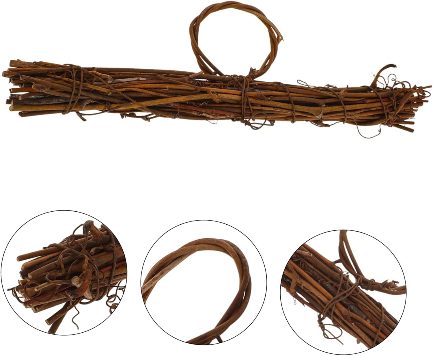 Happyyami Rattan Wreath Frame for DIY Crafts