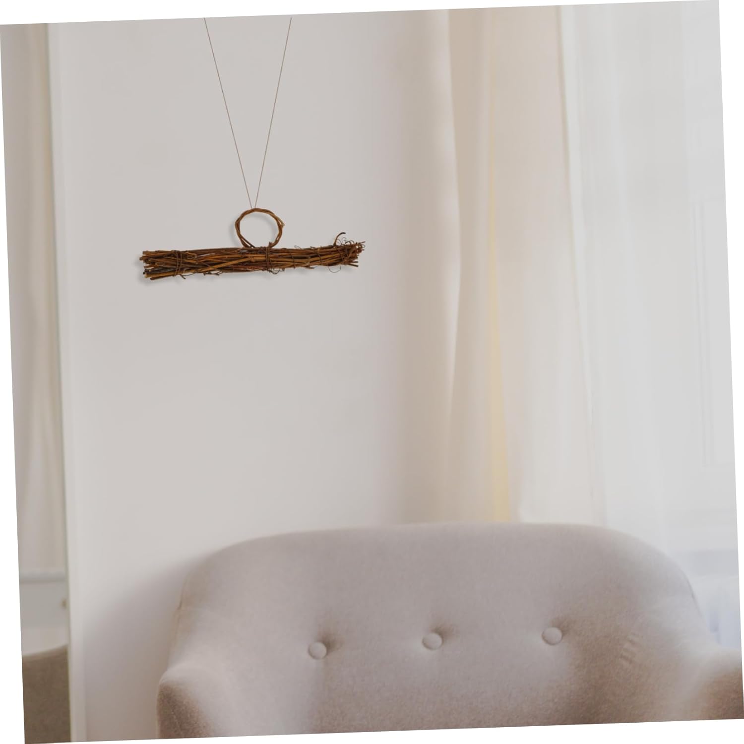 Yardwe Rattan Wreath Hoop Frame for DIY Crafts and Home Decor