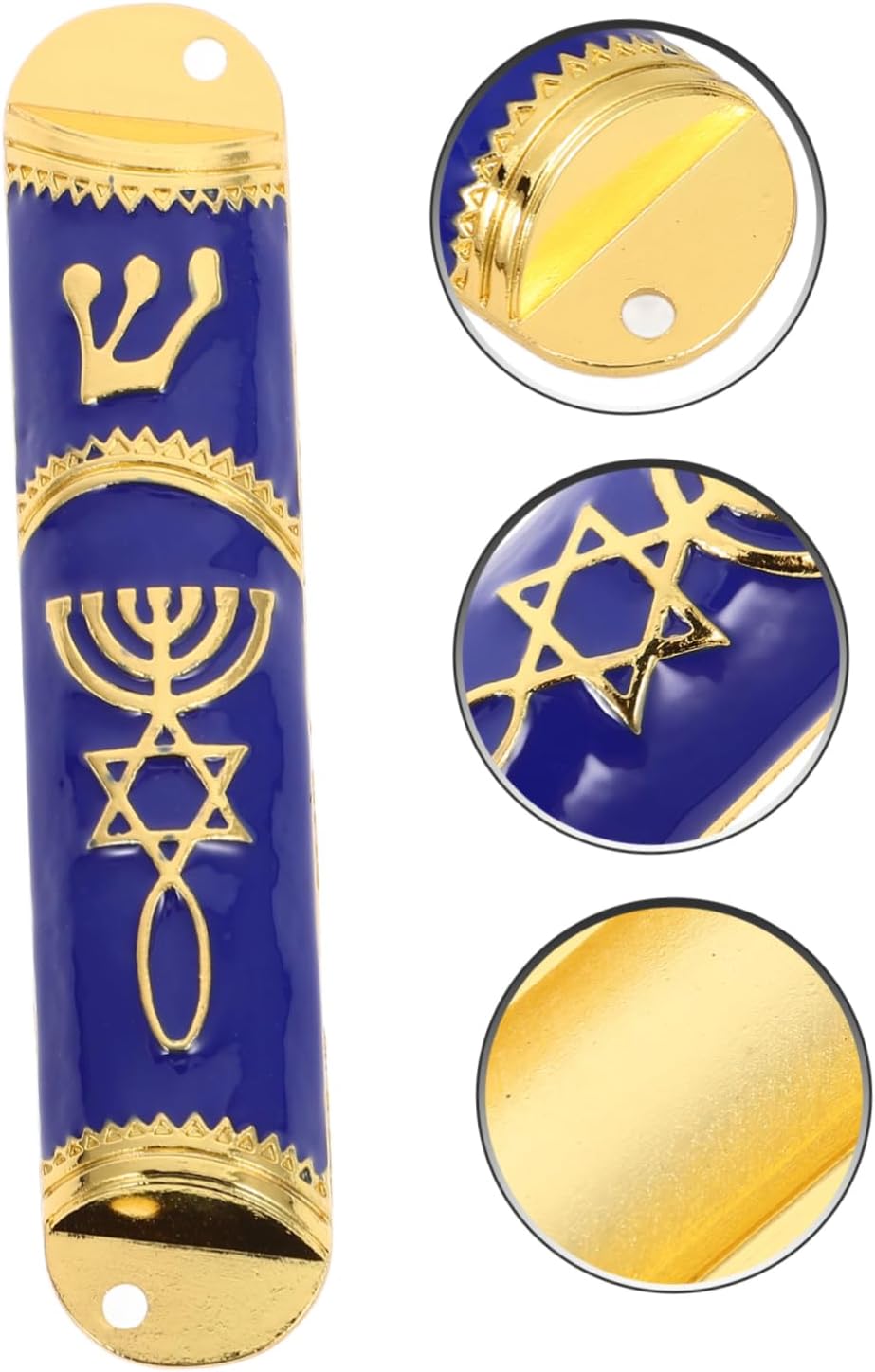 VOSAREA Retro Metal Mezuzah Door Decor