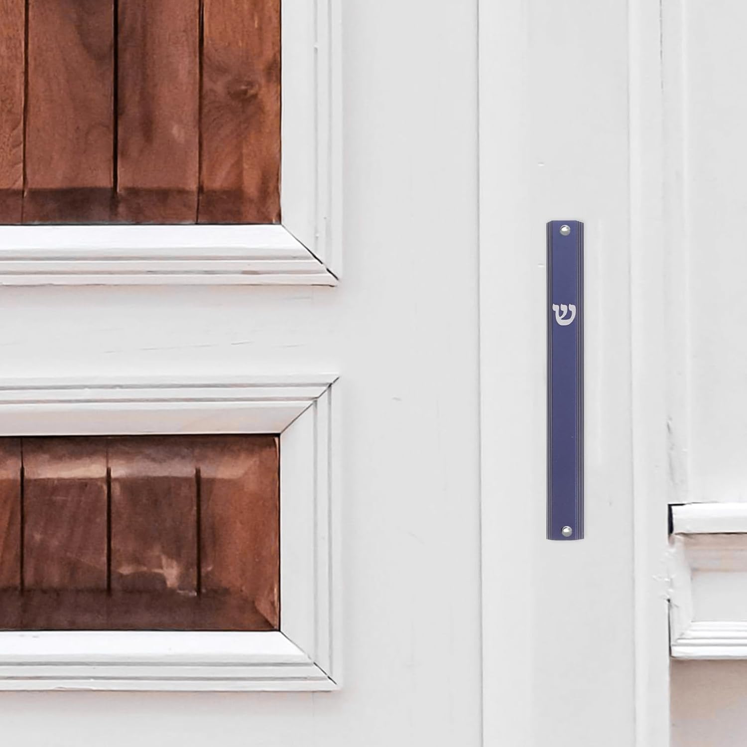 Alipis 5Pcs Metal Mezuzah with Scroll for Door Decor