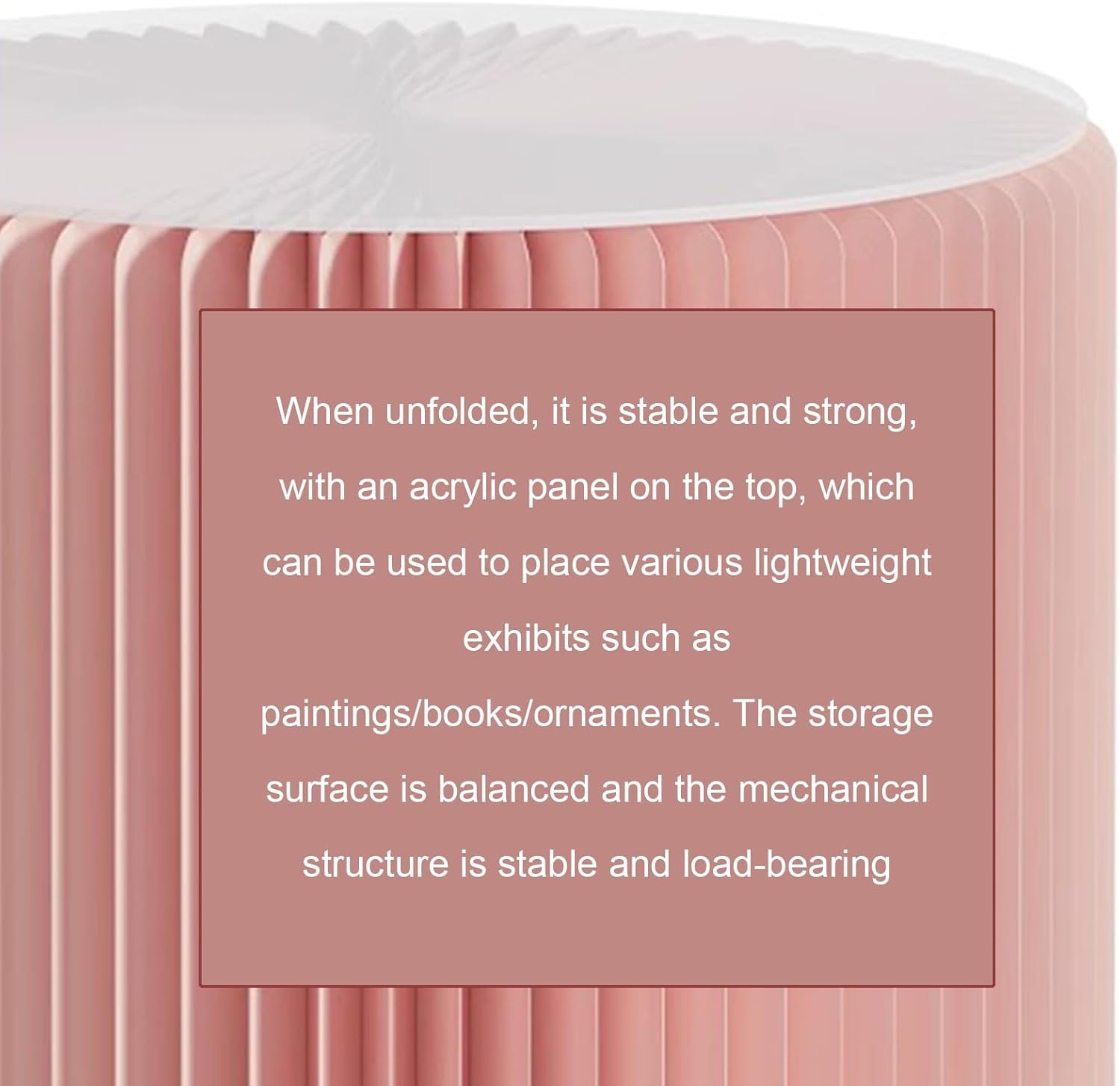 Foldable Paper Display Pedestals for Wedding Centerpieces