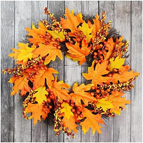 Handcrafted Fall Wreath for Front Door Decor