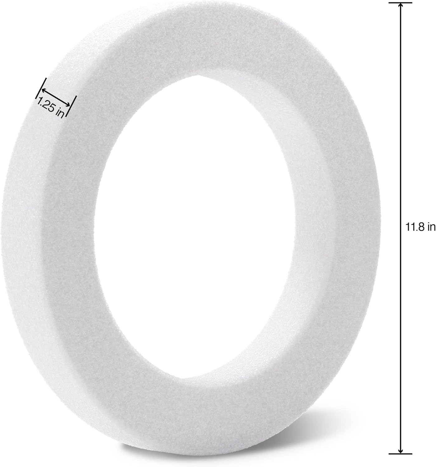 FloraCraft CraftFom Wreath White 125x118