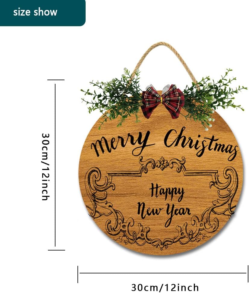 Winter Christmas Fall Wreath Hanger for Front Door Porch Patio 12-Inch Decor