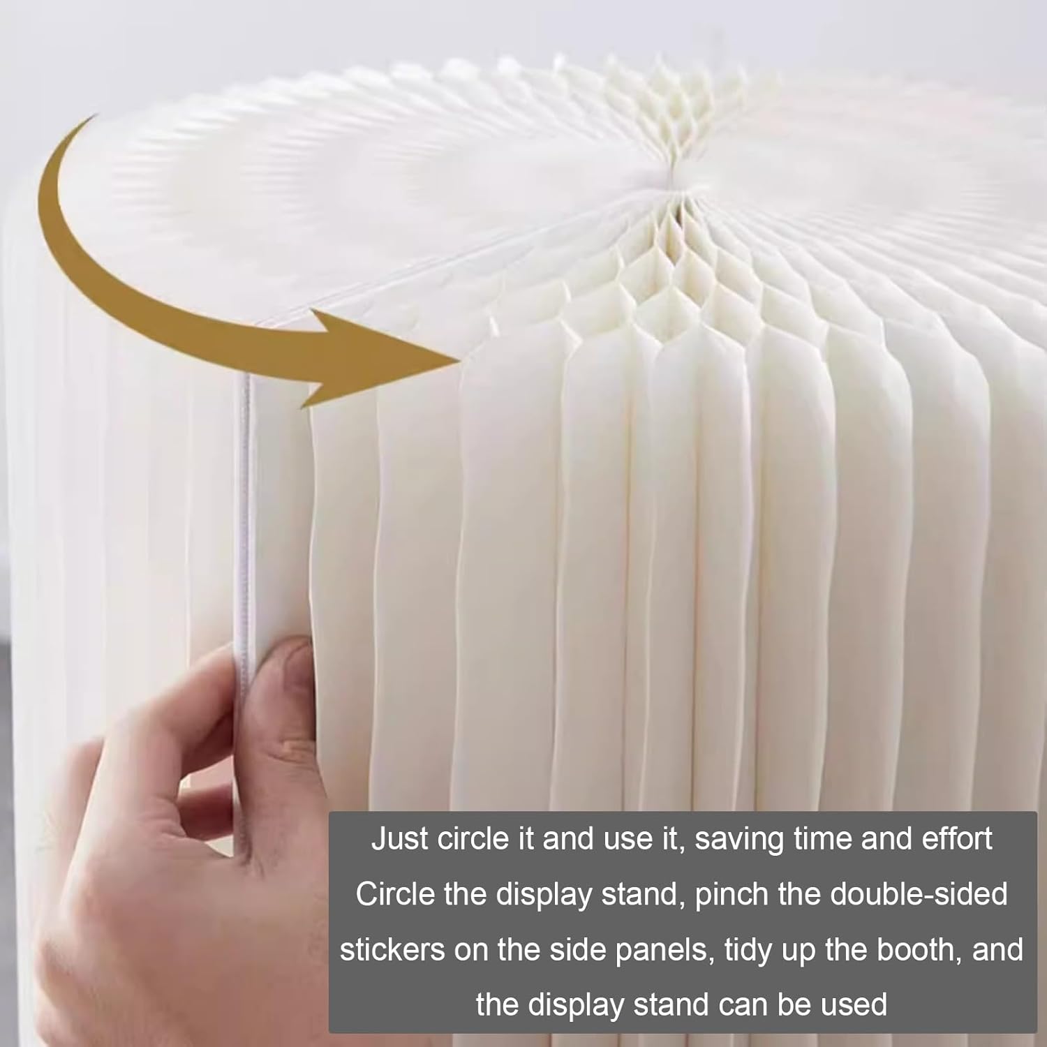 Foldable Cardboard Column Display Pedestal Roman Pillar Cake Stand with Acrylic Disc