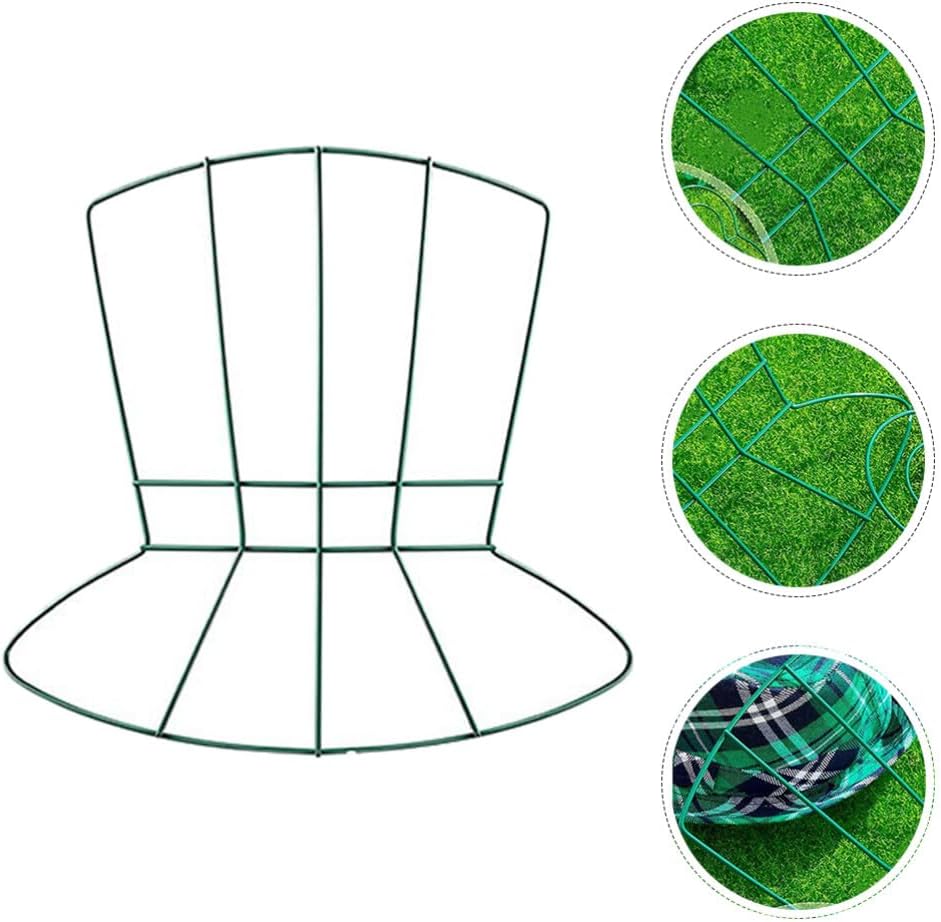 STOBAZA 2pcs Shamrock Wire Wreath Frame Door Hanger