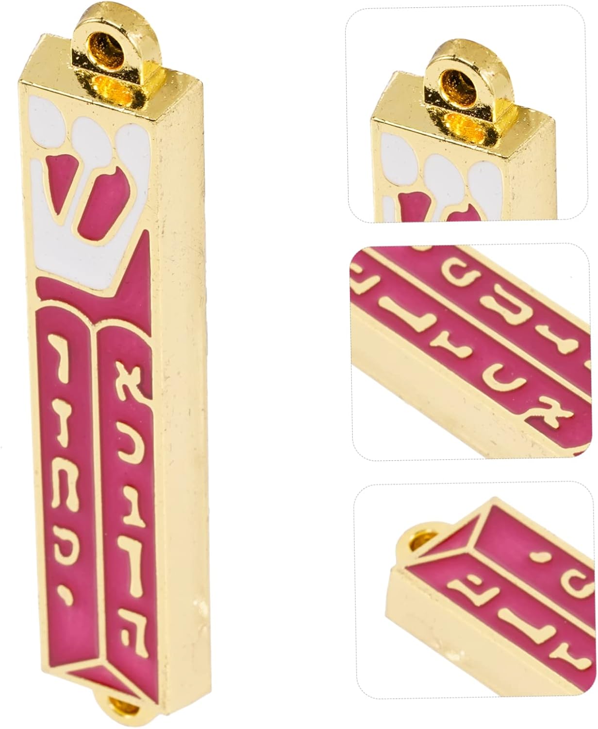 Retro Metal Mezuzah Plaque for Home Entrance Decor