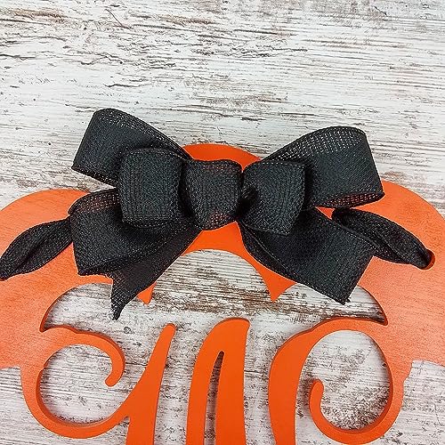 Halloween Door Hanger Wreath with Monogram