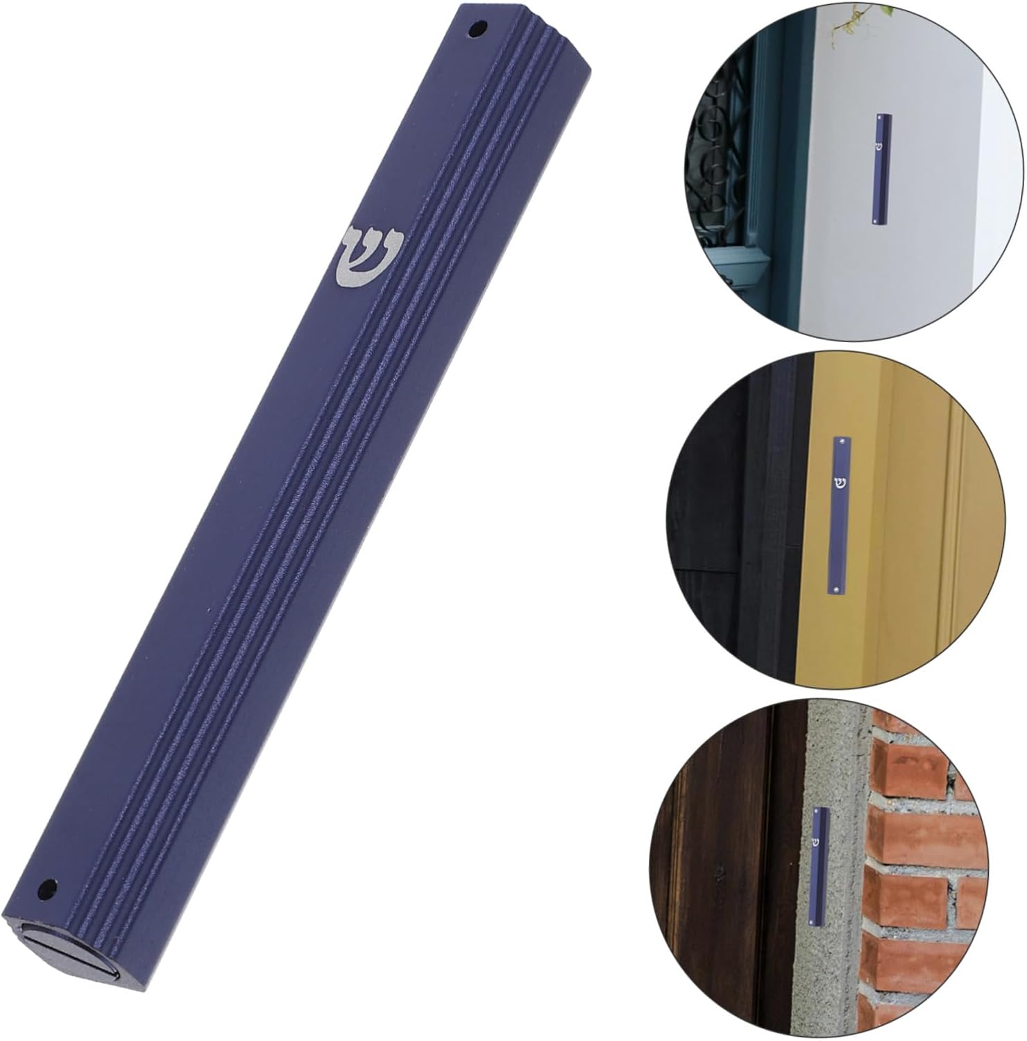 Cabilock 5pcs Metal Mezuzah Scroll Door Decorations Jewish Home Blessing Judaica Wall Art Accents 1