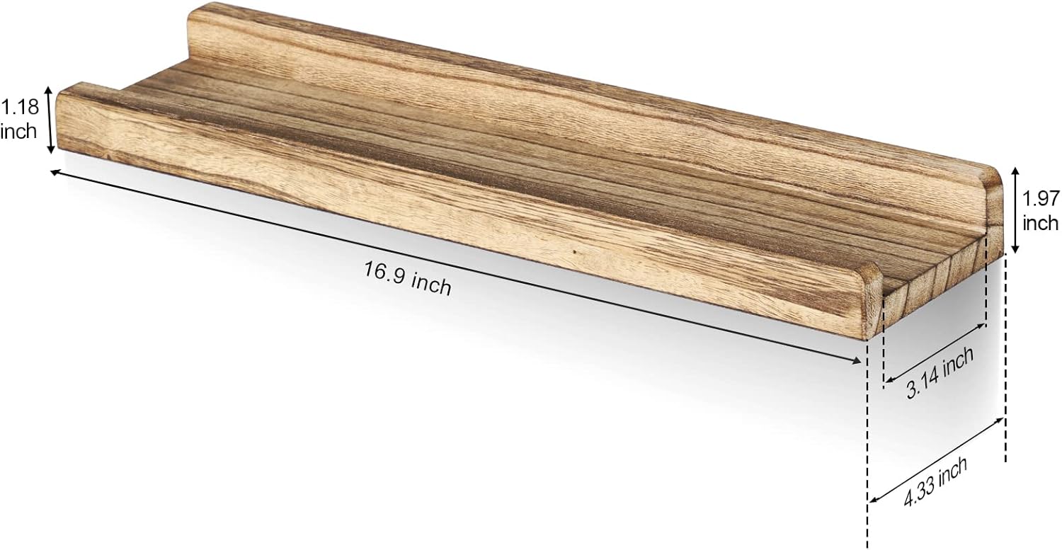 Floating Shelves for Wall 169 Inch Rustic Wood Ledge Set of 3