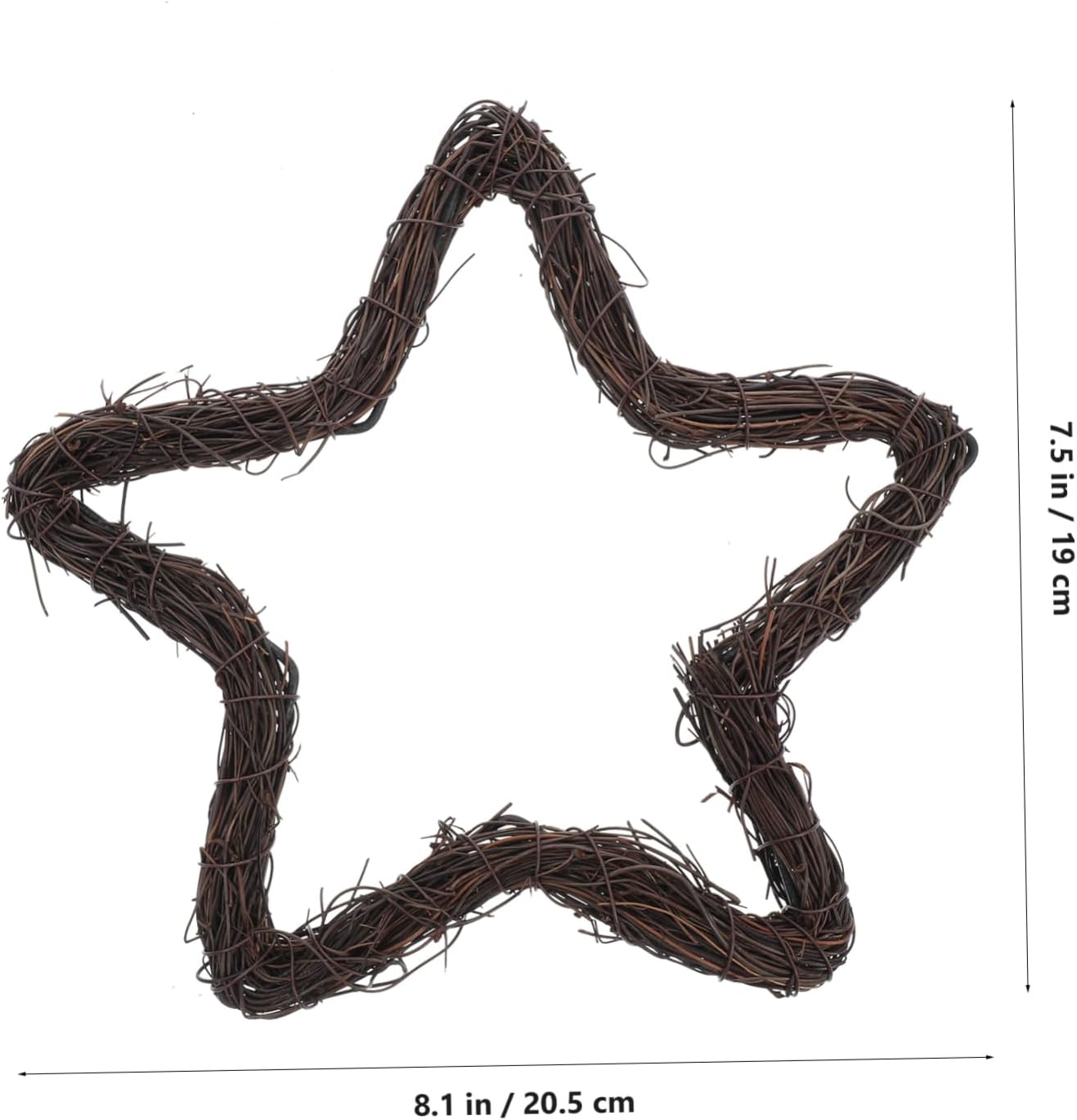 2pcs Star Shaped Wreath Frame for Holiday and Wedding Decor