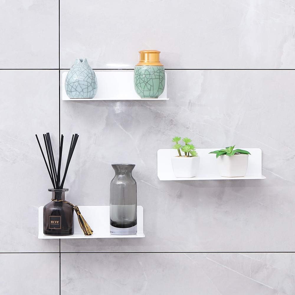 IEEK 9 Inch Acrylic Floating Shelves Set of 4