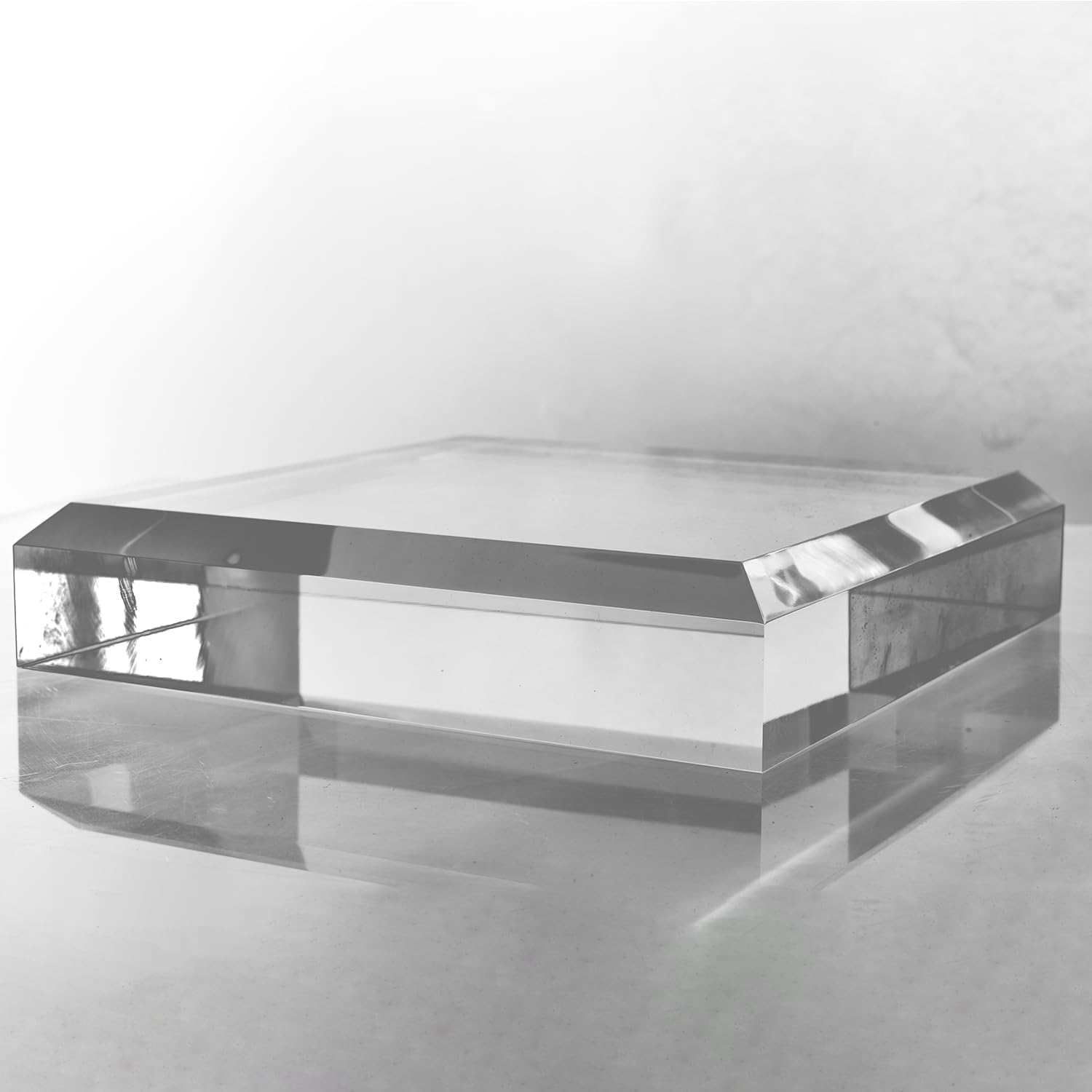 CiaoHER 2in Beveled Acrylic Display Pedestal Stand