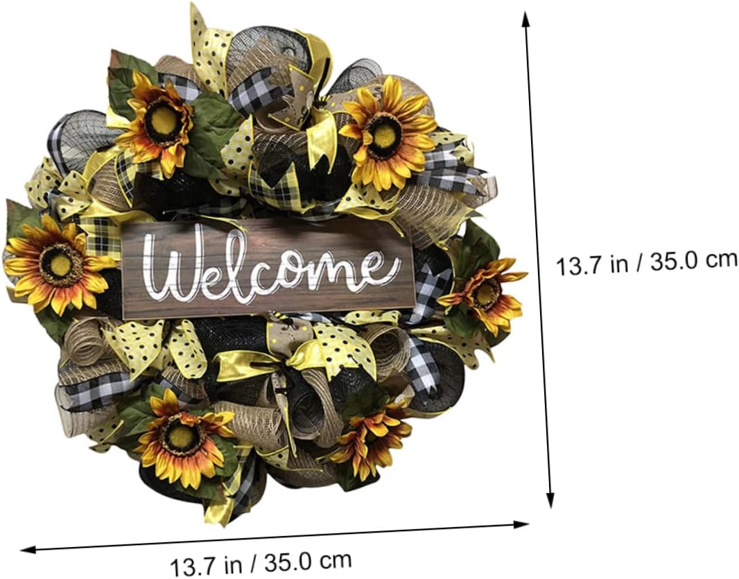 Festive Door Wreath Home Decor Garland
