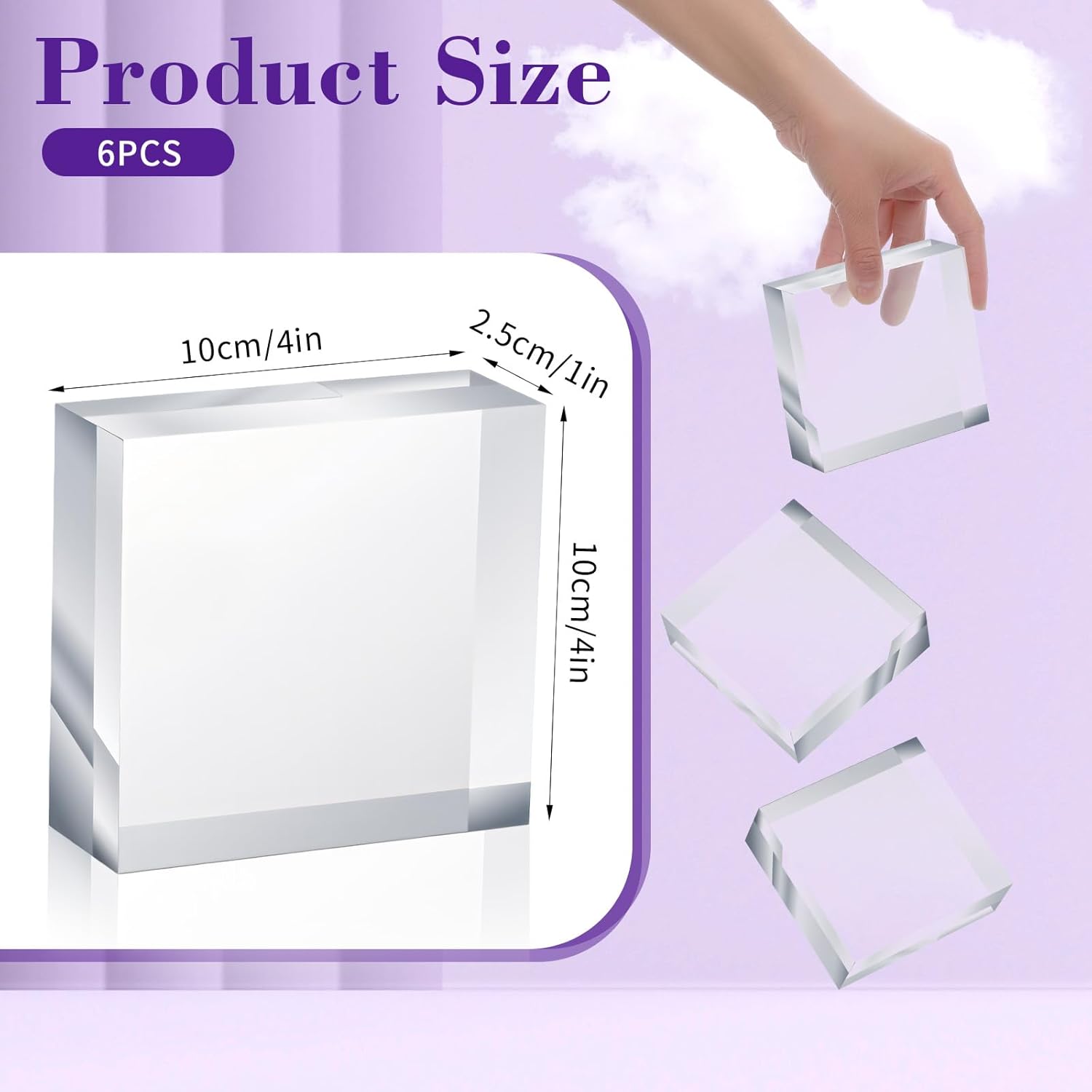 DIVINA VITAE 6 Piece Acrylic Display Blocks