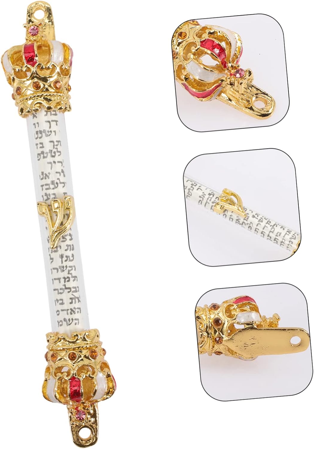 PRETYZOOM Delicate Metal Mezuzah Vintage Style Door Decor
