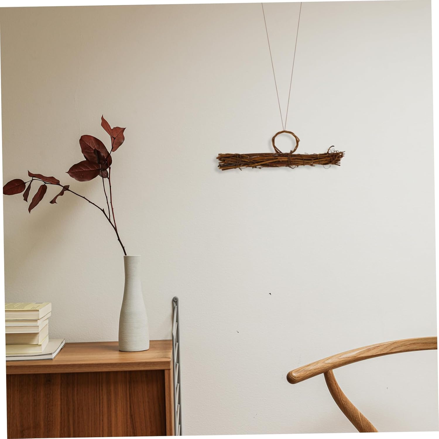 Sosoport Rattan Wreath Frame for Home Decor