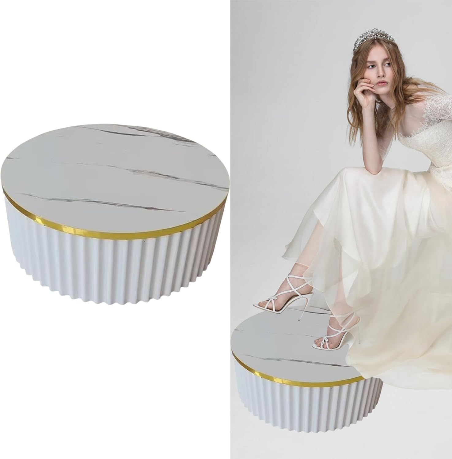 197x79in Cylinder Mannequin Display Pedestal Stand