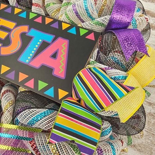 Fiesta Wreath Front Door Decor Multi Color