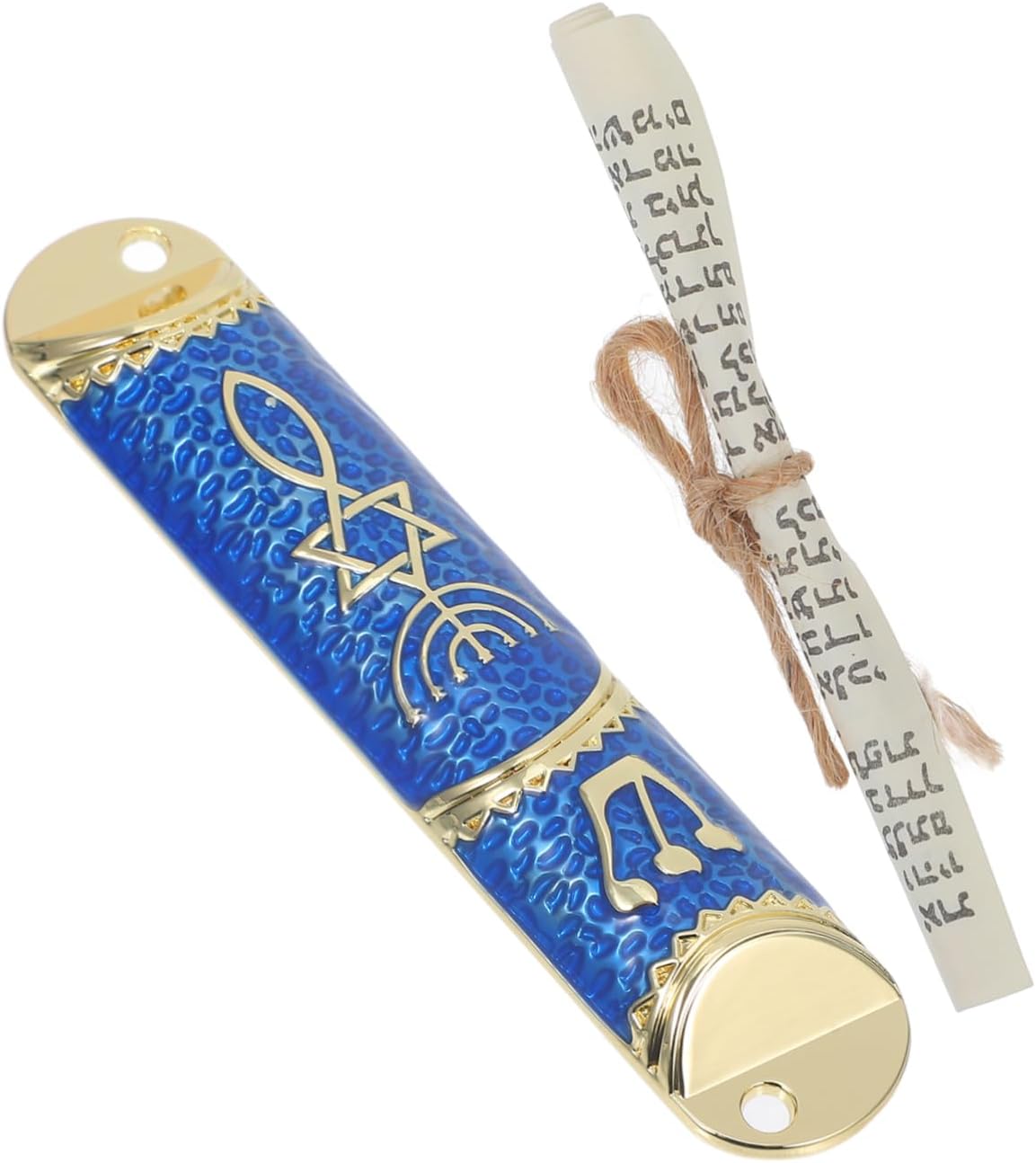 GLEAVI Classic Metal Mezuzah Door Decor Jewish Scroll Catholic Accent