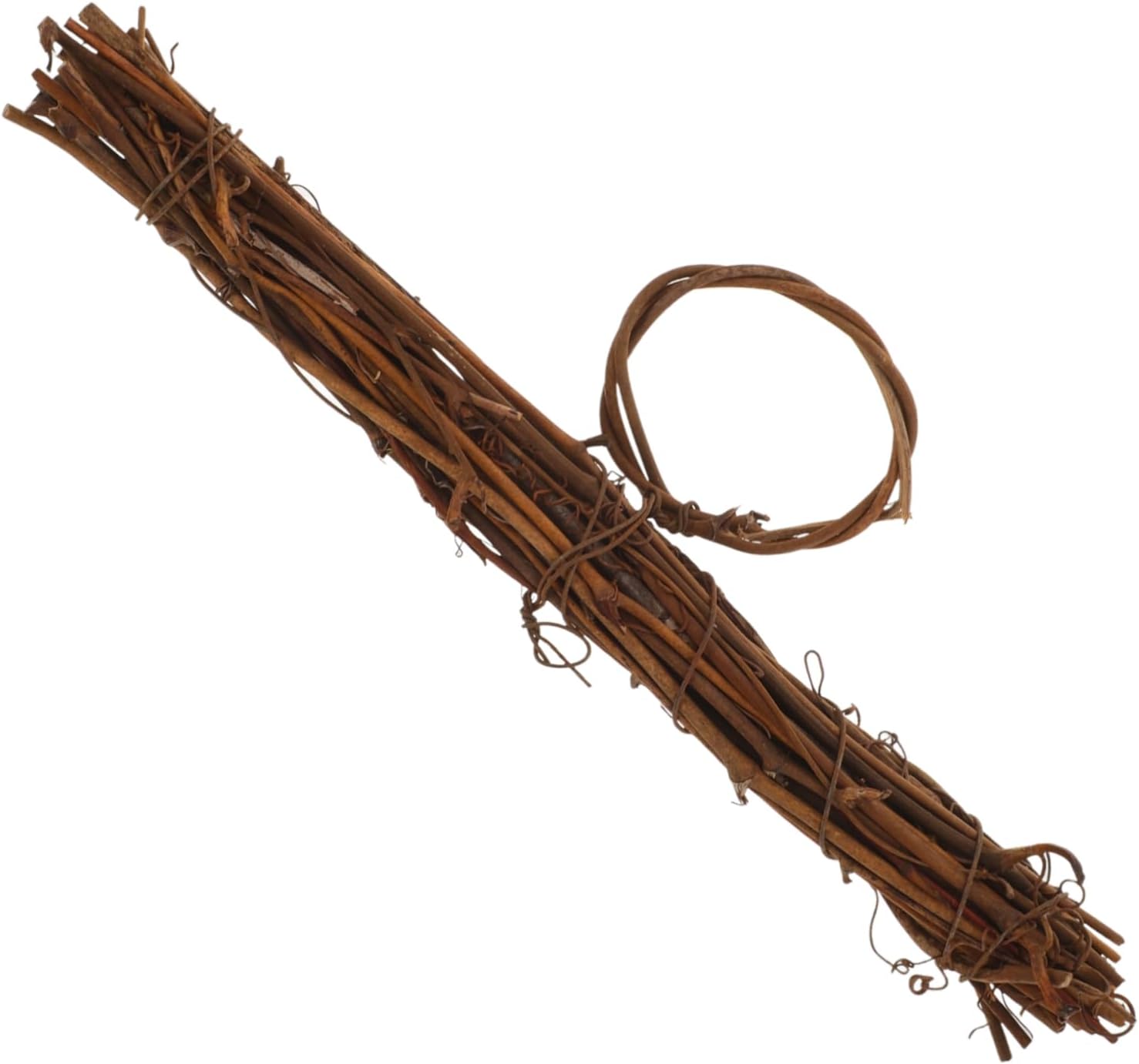 Light Brown Rattan Garland Vine Wreath Frame