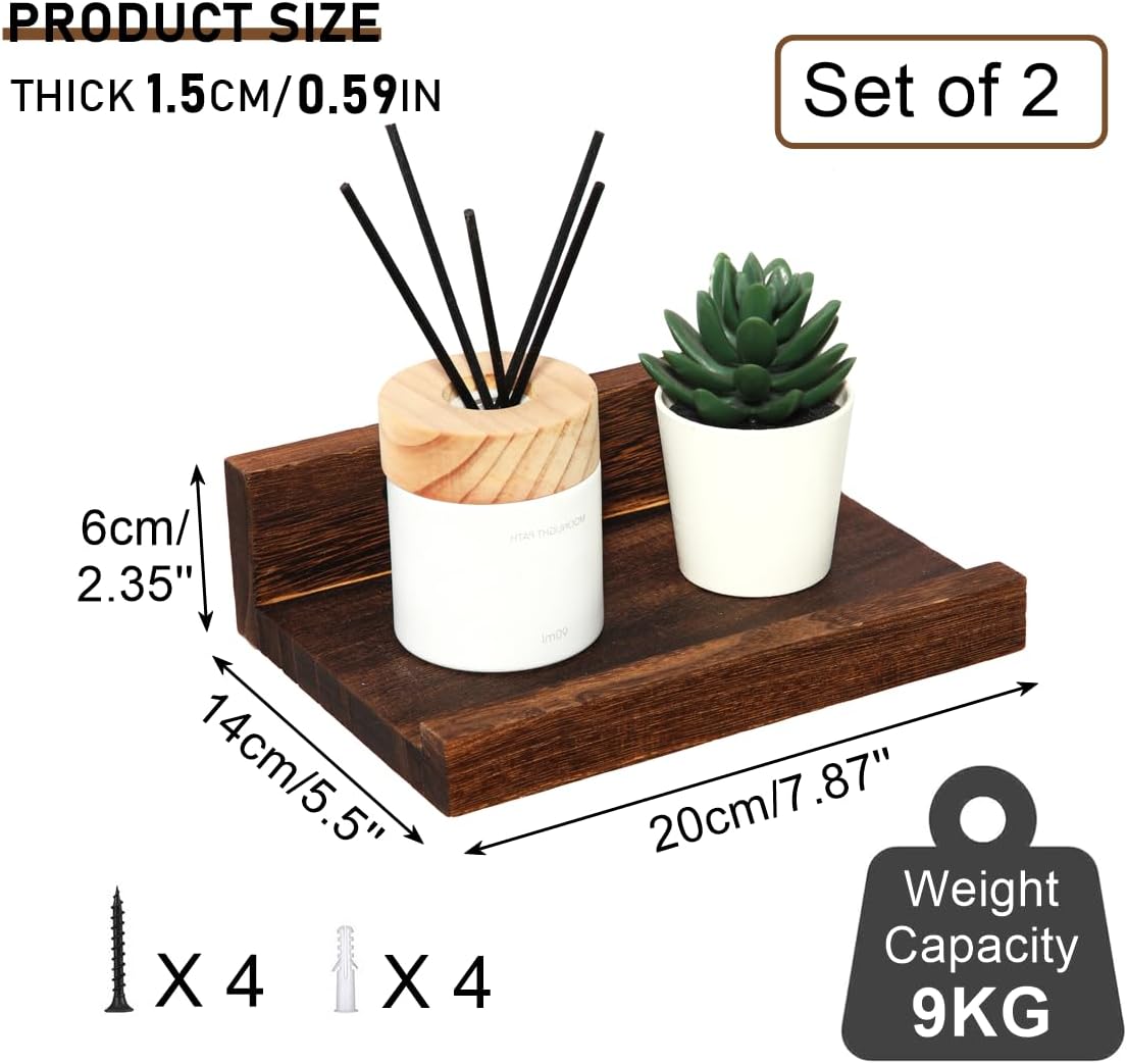 Z Metnal Mini Floating Shelves 2 Pack