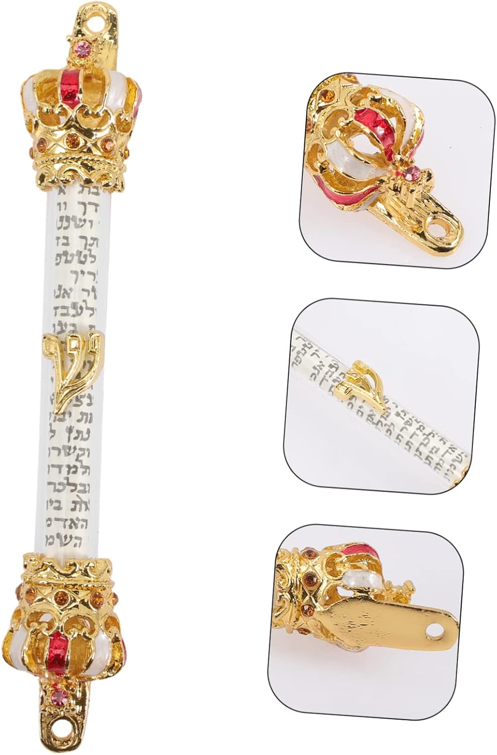 Retro Style Metal Mezuzah for Jewish Doorpost