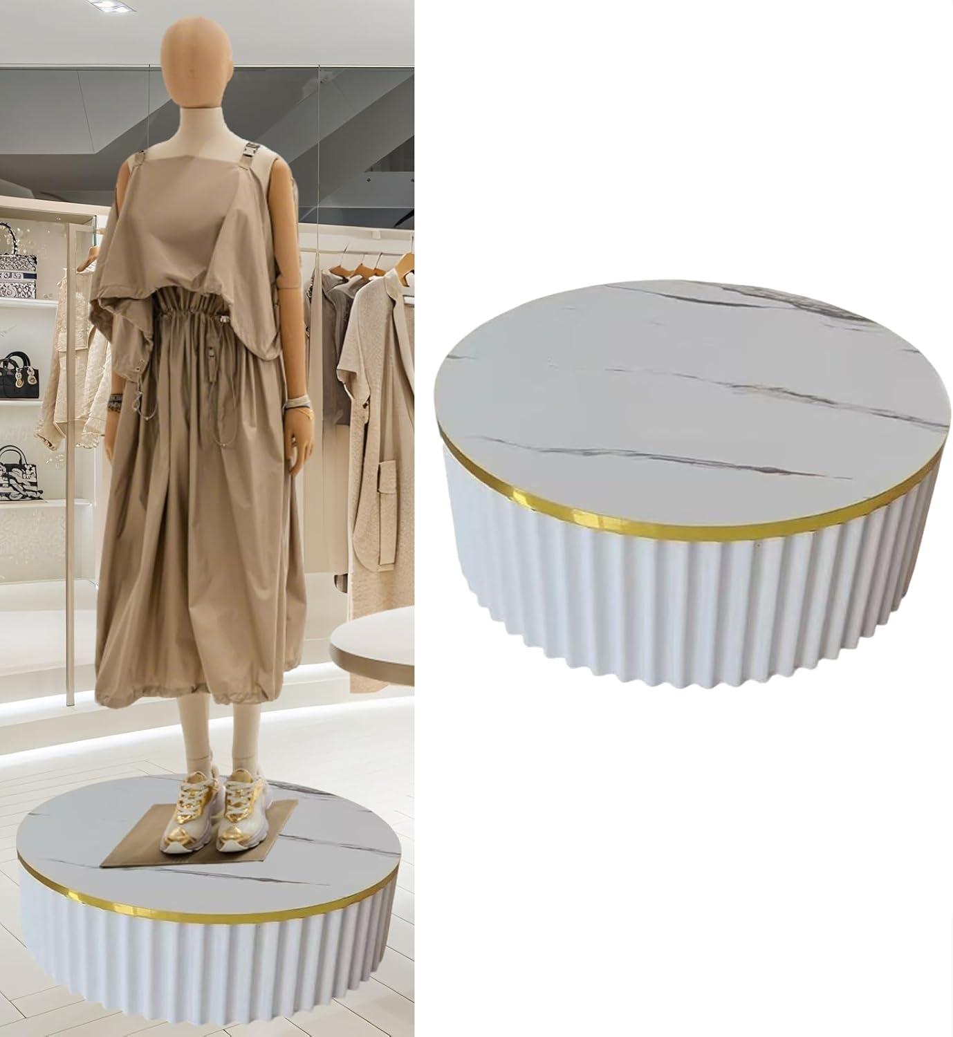 197x79in Cylinder Mannequin Display Pedestal Stand