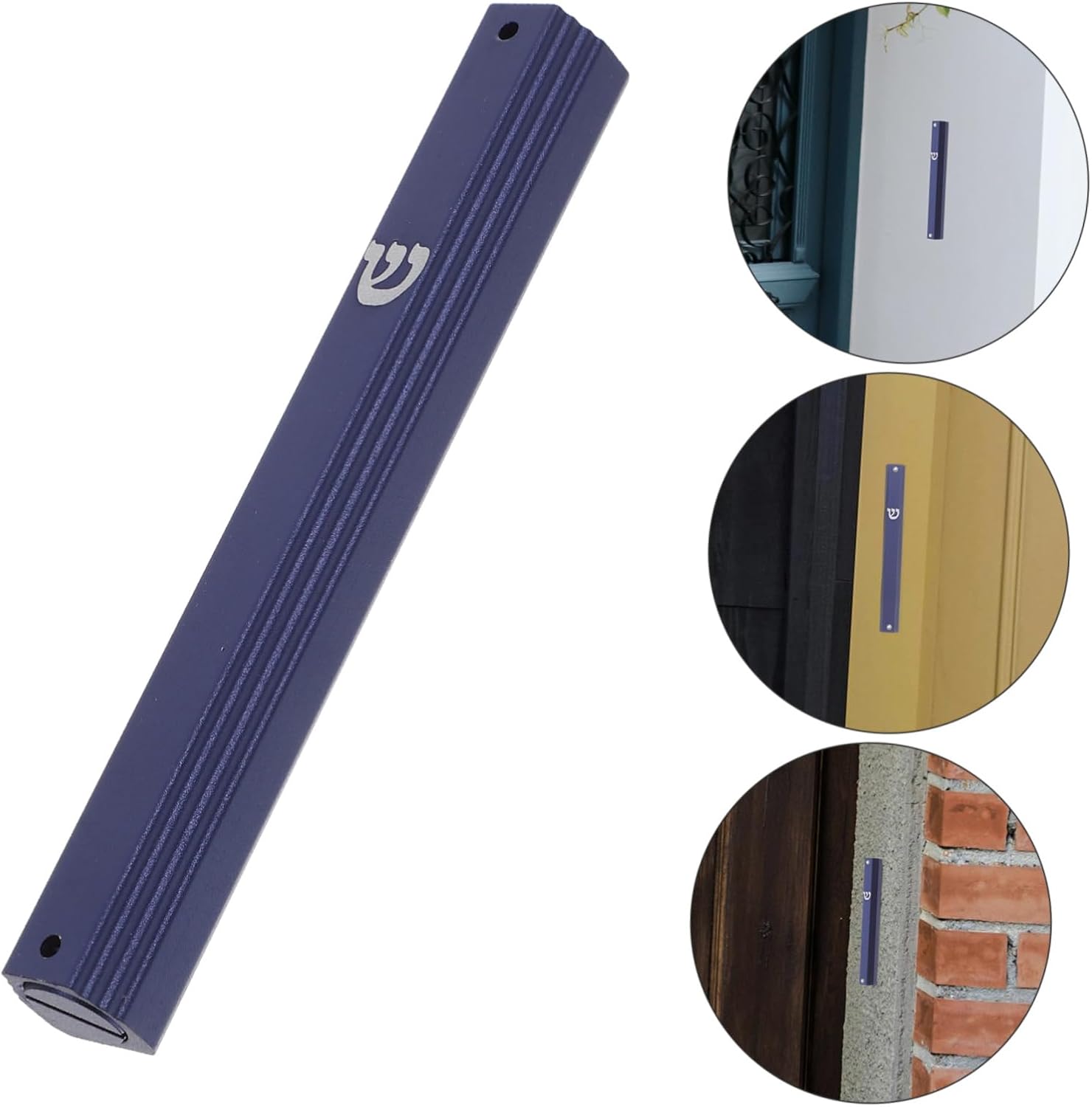 Happyyami 5pcs Metal Mezuzah Decor Door Plaque