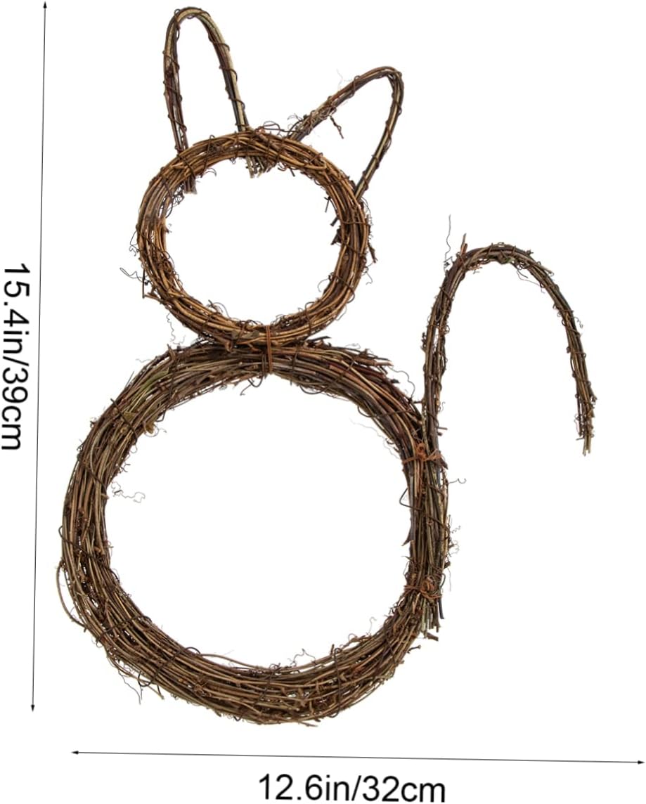 Cabilock Cat Wreath Halloween DIY Decor for Doors and Walls