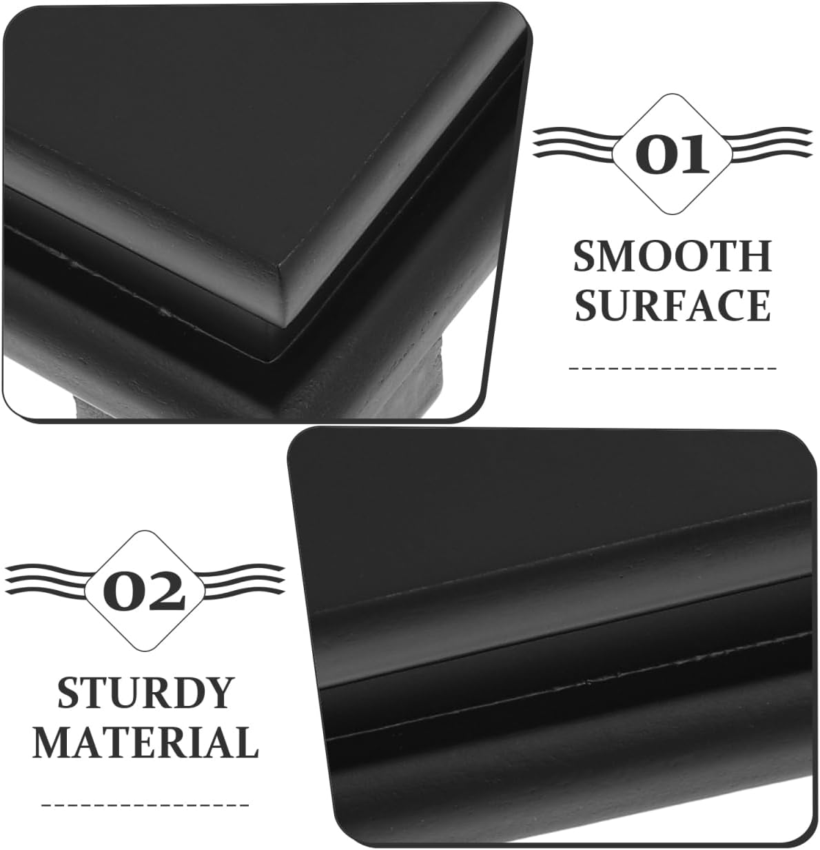 Cabilock 2 Pcs Square Wood Display Stand for Vases and Decor