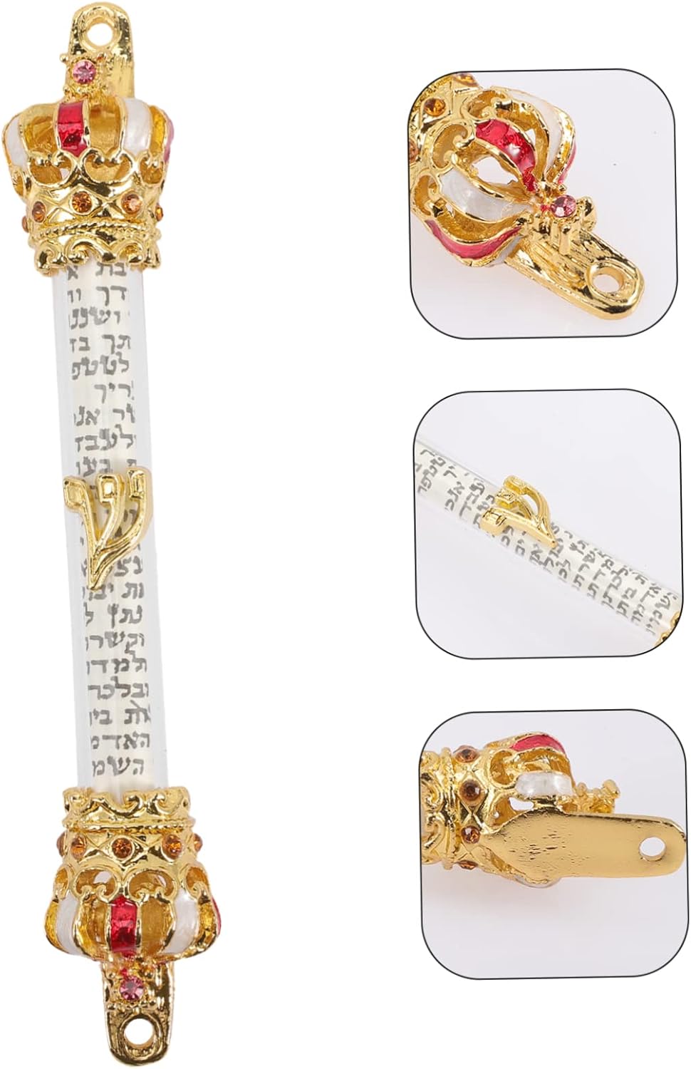 Metal Mezuzah Door Decorative Religious Scroll Mounting