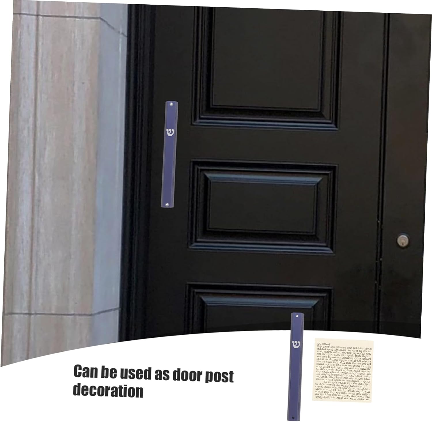 STOBAZA Metal Mezuzah with Scroll for Front Door Home Decor