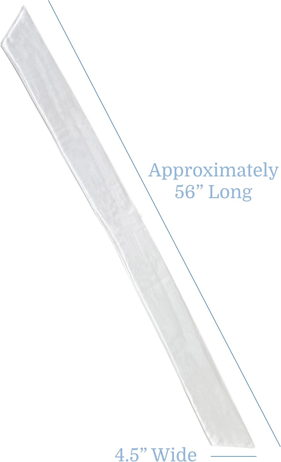 White Wreath Sash for Front Door - 45 W x 56 L 1 Pack