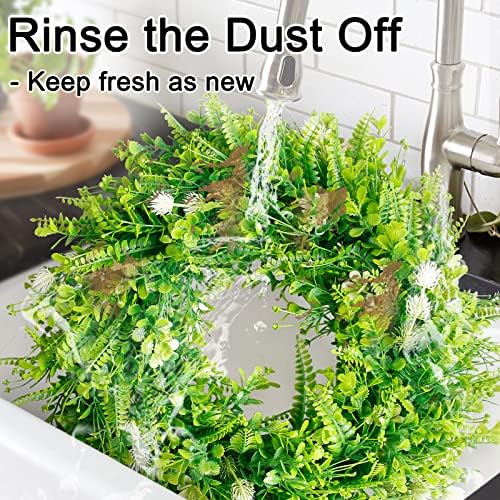 GameXcel Spring Door Wreath 20 Inch Green Decor with Hanger