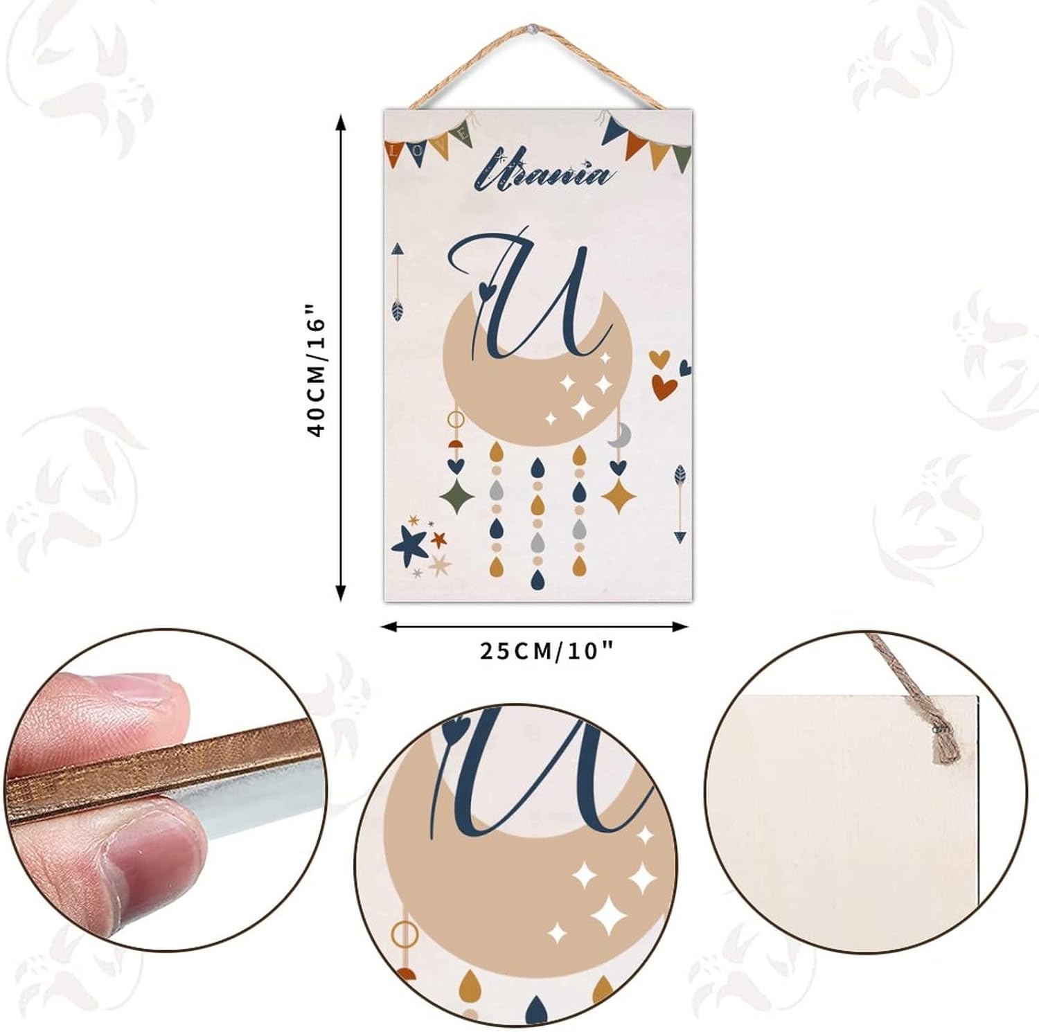 Custom Wood Last Name Sign Wooden Wedding Gift Initial Letter Monogram Decor