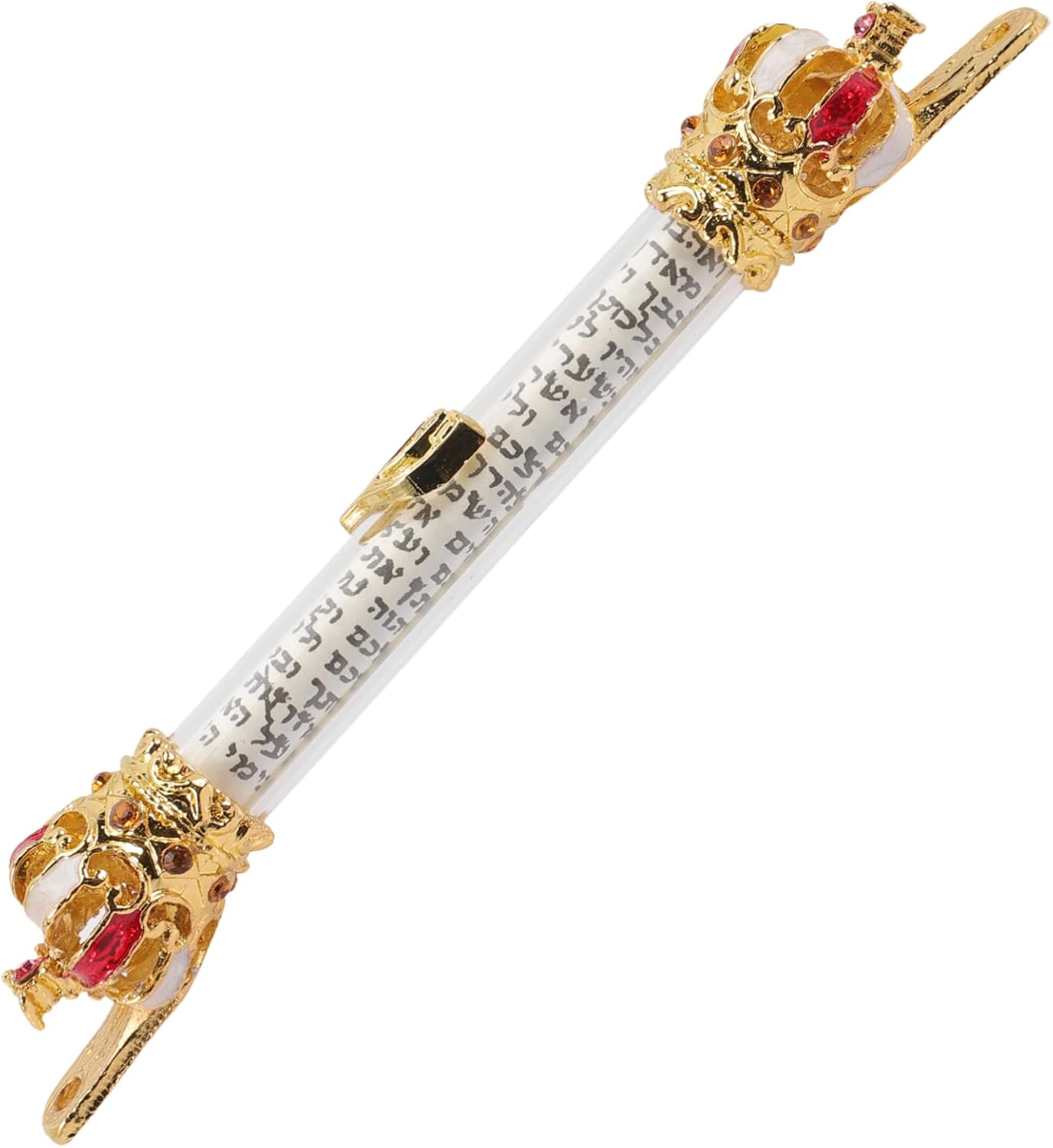 Cabilock Metal Mezuzah Door Crown Jewish Decor