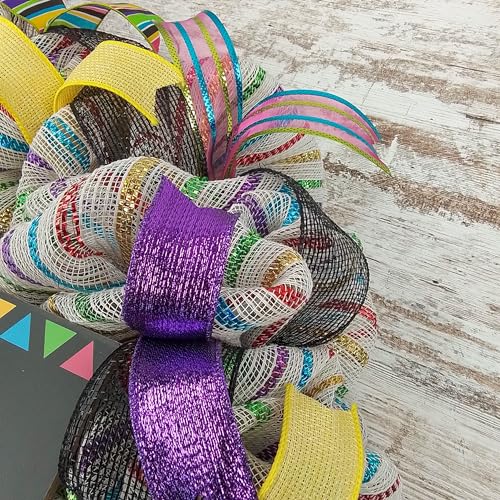 Fiesta Wreath Front Door Decor Multi Color