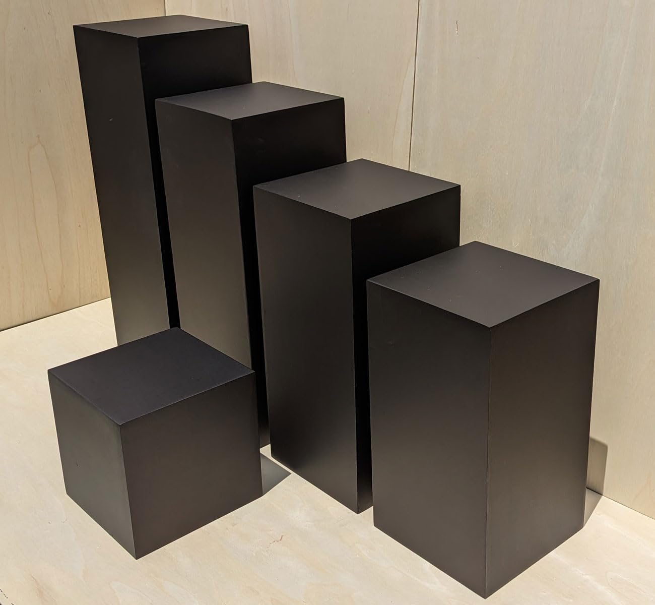 Generic 25 x 12 x 12 Matte Black Display Pedestal Stand