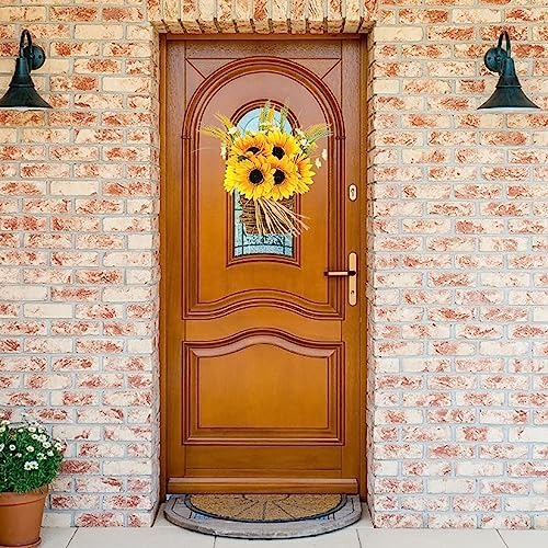 Ochine Sunflower Wreath Door Hanger Basket