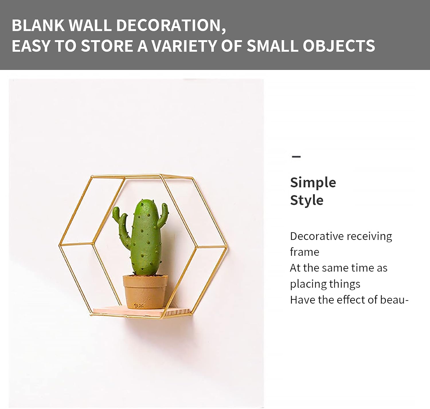 Modern Metal Wall Shelves Set of 3 in Different Sizes