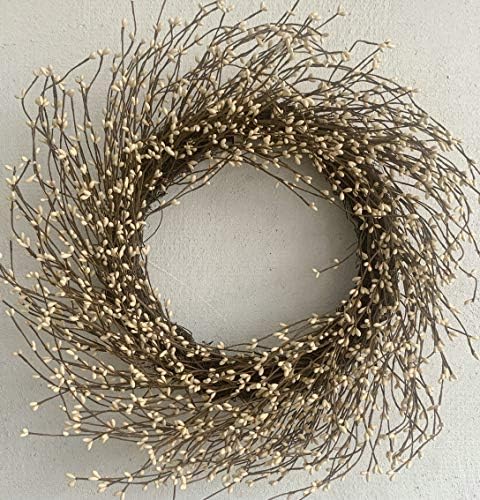 Jobflower 24 Inch Berry Wreath for Farmhouse Window Christmas Holiday Decor