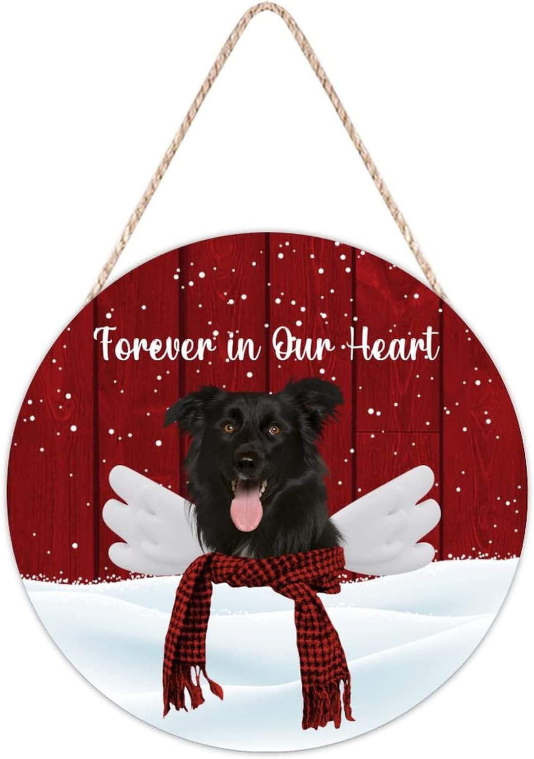 Farmhouse Front Door Hanger Pet Loss Gift Wood Sign