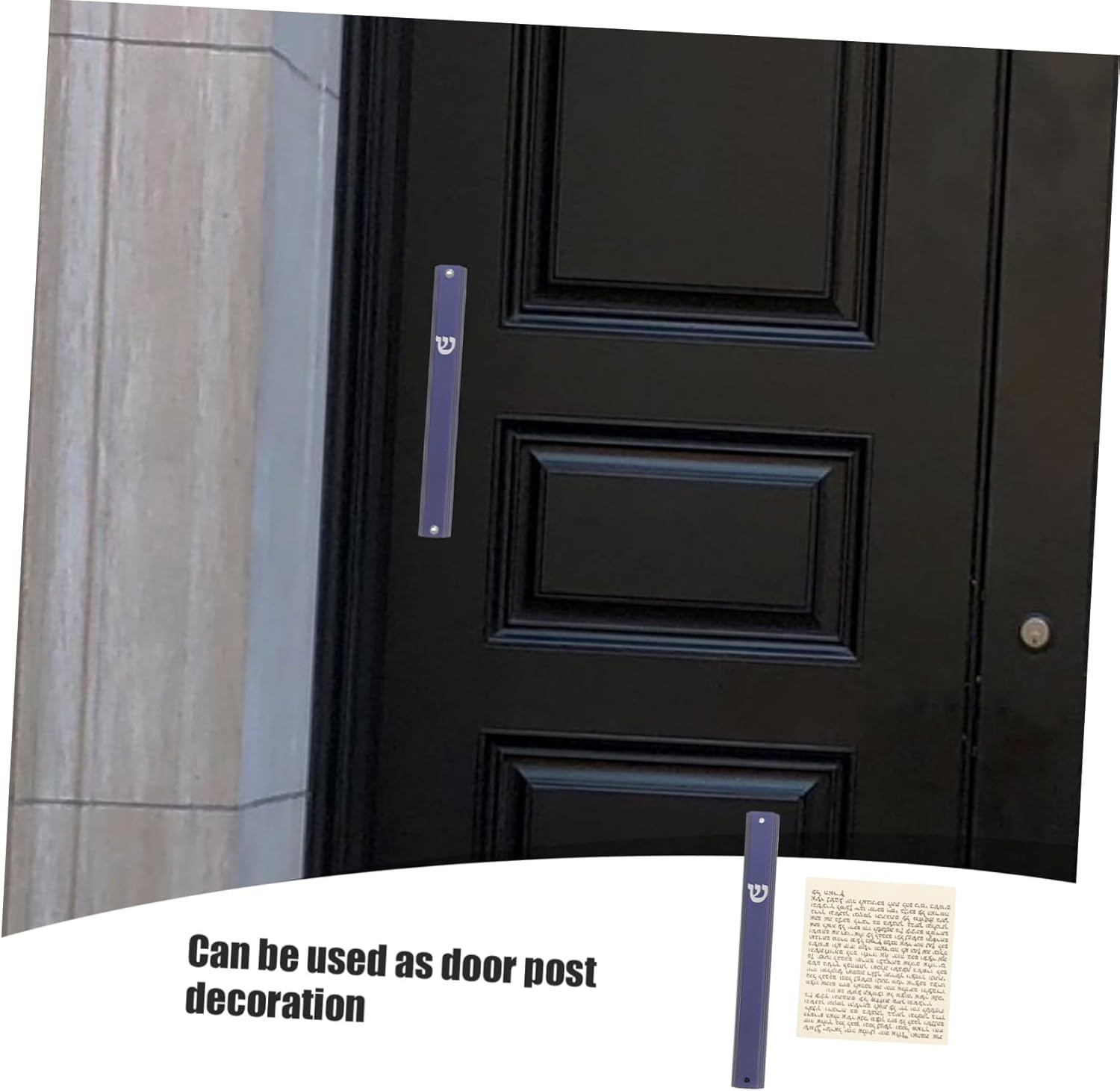 5pcs Judaica Mezuzah Door Decoration Metal Statues Home Decor Accents