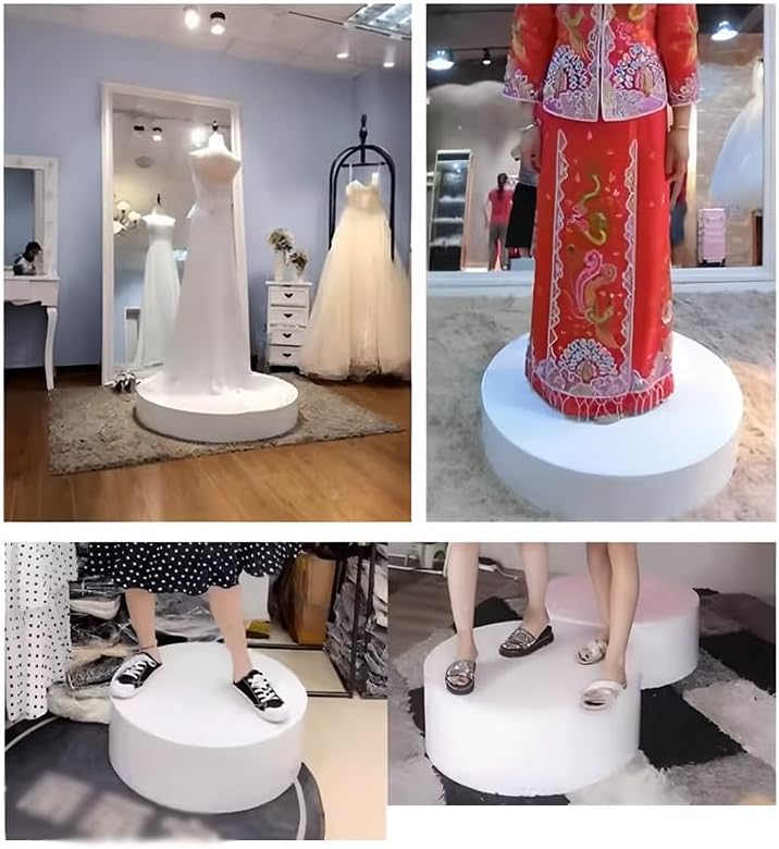 Bridal Shop Platform Base Cylinder Pedestal Stand
